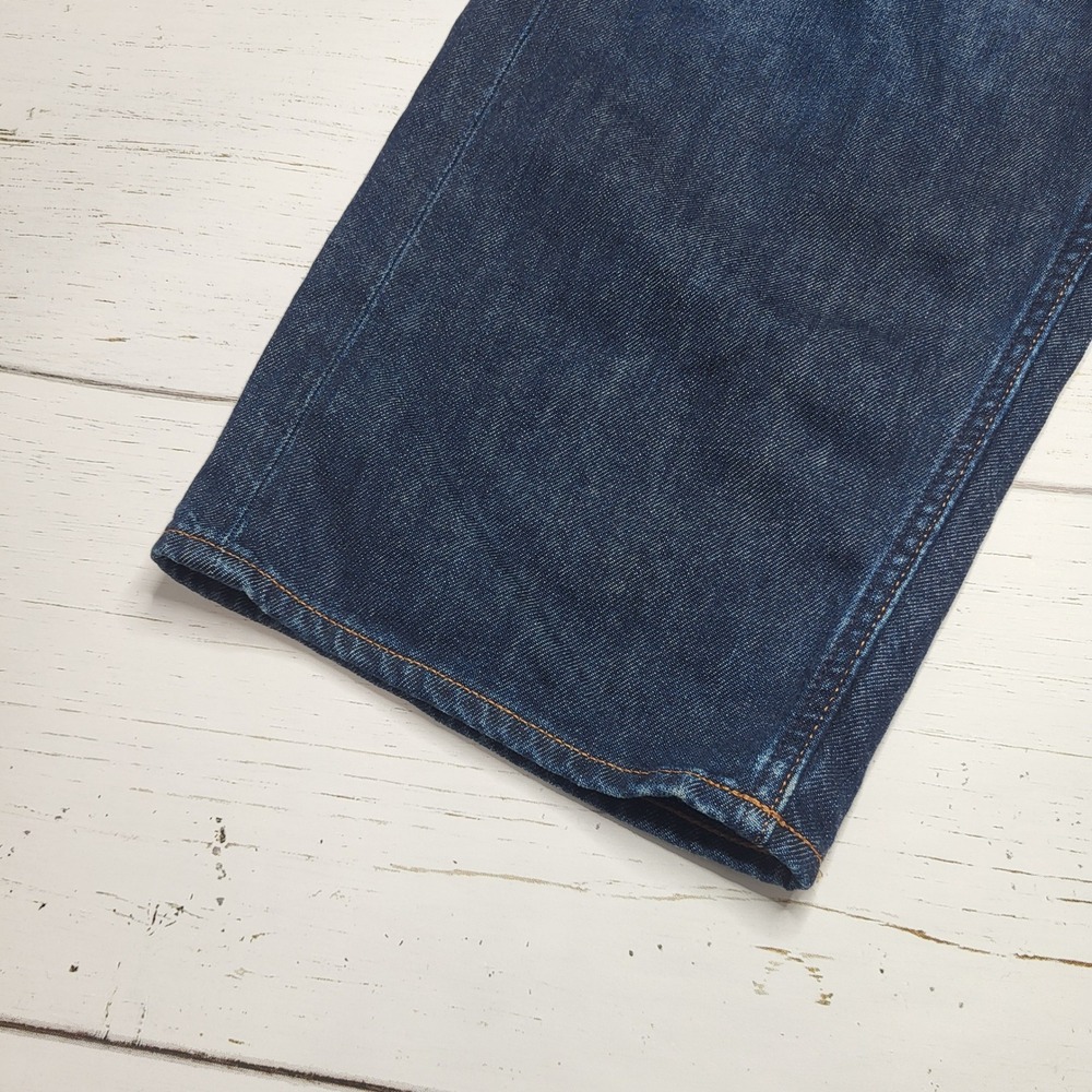 Madewell Curvy Darted Barrel Leg Jeans Button Fly Soft Drape Dark Wash Blue 29 - Picture 8 of 11